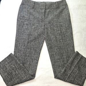 Ann Taylor Women’s Size 6 Gray/White Dress Slacks 4 -Pocket Mid-Rise
